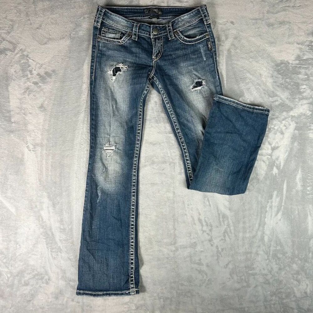 Y2K Women's Silver Low Rise jeans
